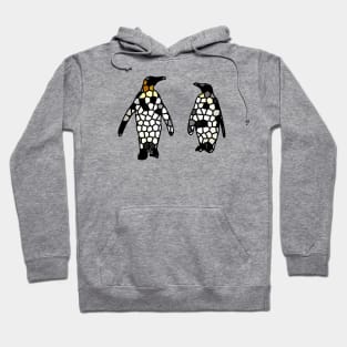 Cellular Penguin Mosaic in Digital Hoodie